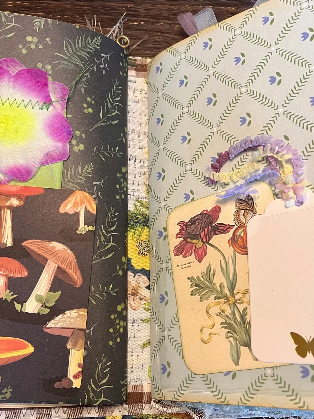 Junk Journal Nature Music Christian Faith Based Softcover Decorated 3 Sig